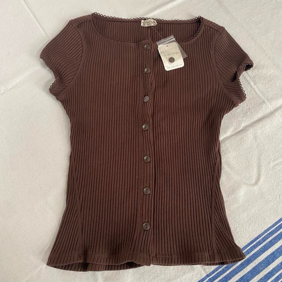 Free People Tops - NWT Intimately Free People Most Wanted Cardi in Chocolate